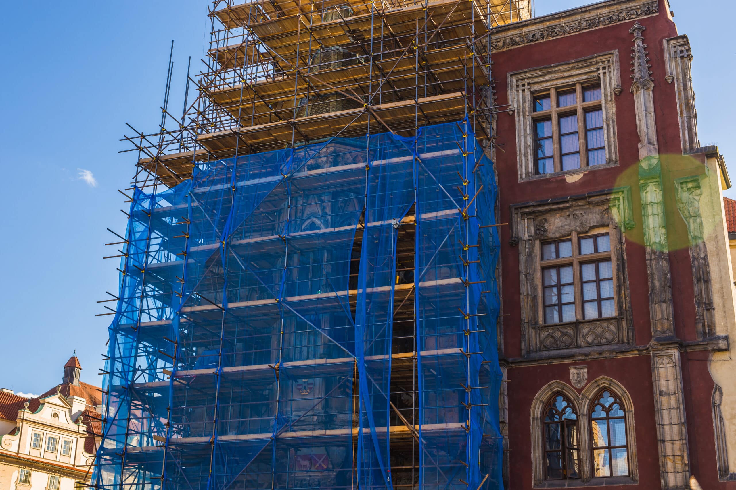 Church building facade restoration